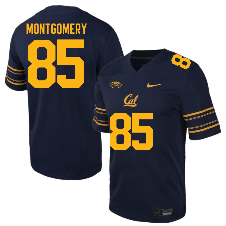 California Golden Bears #85 Marquis Montgomery ACC Conference College Football Jerseys Stitched Sale-Navy
